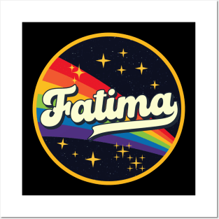 Fatima // Rainbow In Space Vintage Style Posters and Art